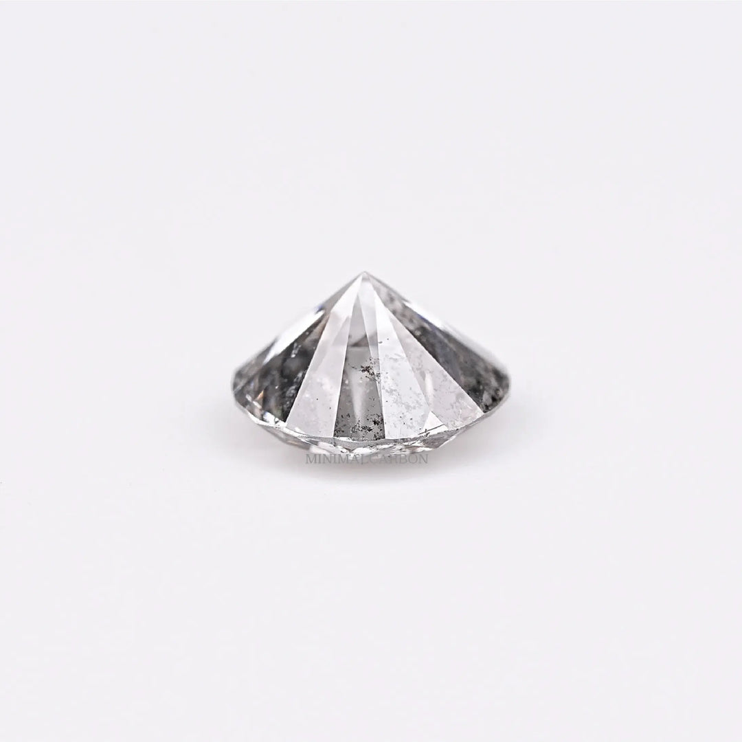 0.44 CT Round Brilliant Cut Salt and Pepper Diamond