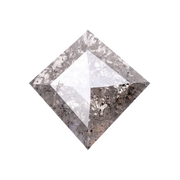 0.45 CT Kite Cut Natural Salt and Pepper Diamond - Minimal Carbon