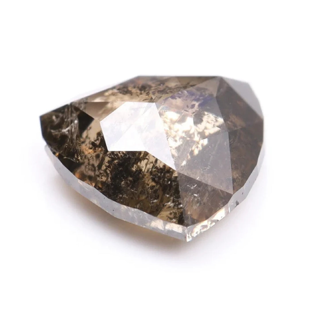0.47 CT Salt and Pepper Trillion Cut Diamond