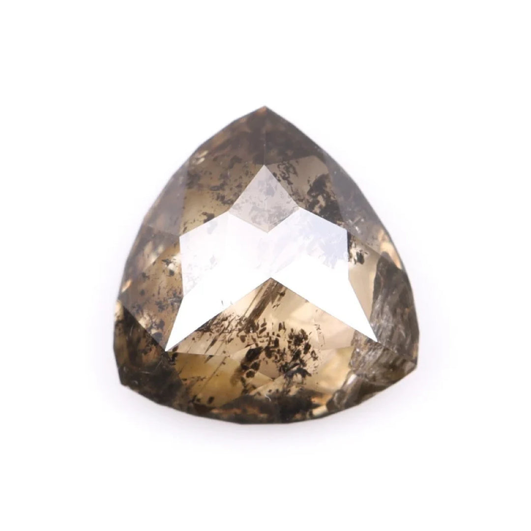 0.47 CT Salt and Pepper Trillion Cut Diamond