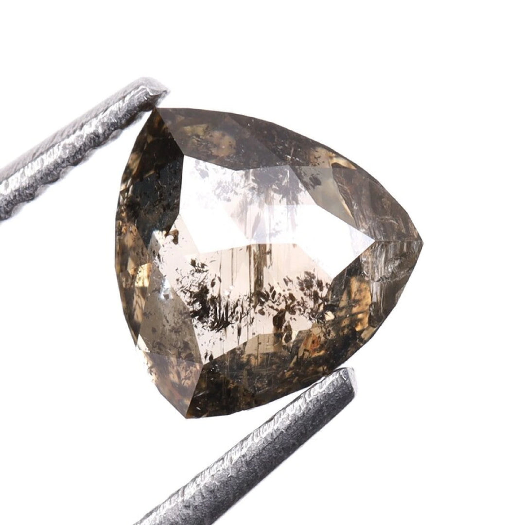 0.47 CT Salt and Pepper Trillion Cut Diamond