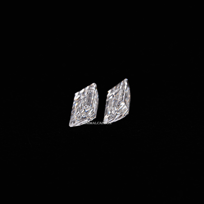 0.48 CT Trapezoid Cut Natural Loose Diamond Pair