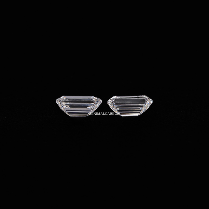 0.48 CT Trapezoid Cut Natural Loose Diamond Pair