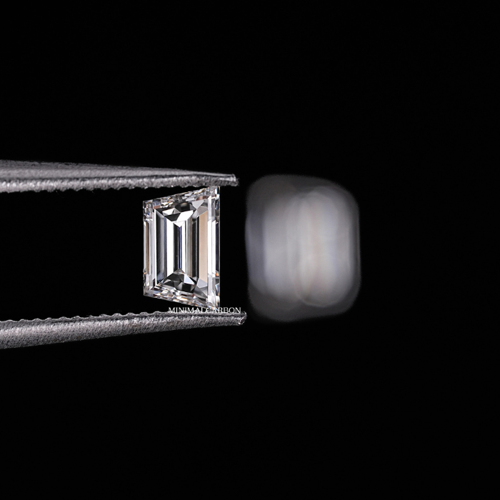 0.48 CT Trapezoid Cut Natural Loose Diamond Pair