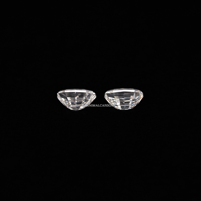 0.52 CT Half Moon Cut Matching Pair Natural Loose Diamond