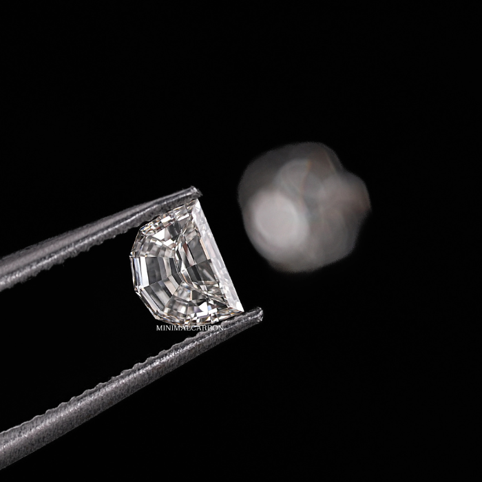 0.52 CT Half Moon Cut Matching Pair Natural Loose Diamond