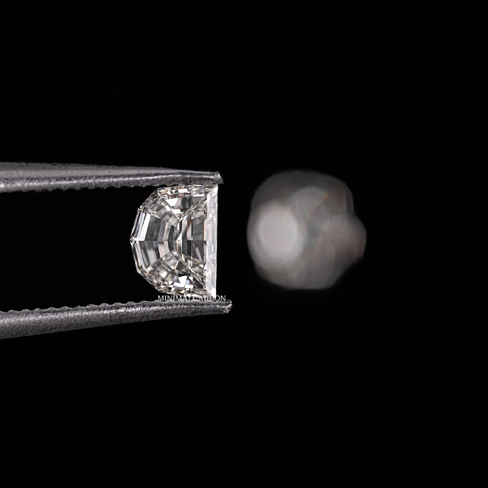 0.52 CT Half Moon Cut Matching Pair Natural Loose Diamond