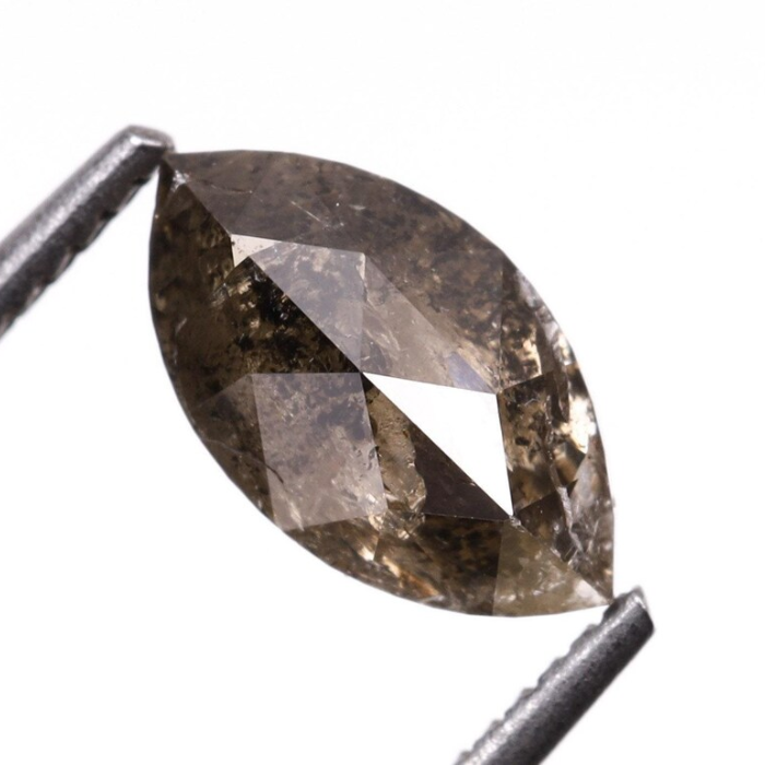 Salt And Pepper Marquise Cut Diamond