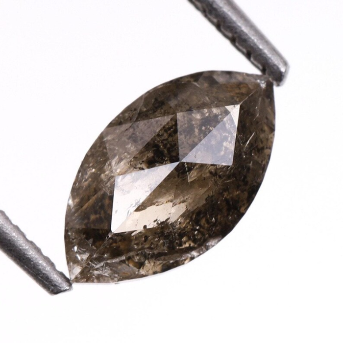 Salt And Pepper Marquise Cut Diamond