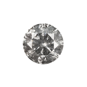0.53 CT Round Brilliant Cut Salt and Pepper Diamond - Minimal Carbon