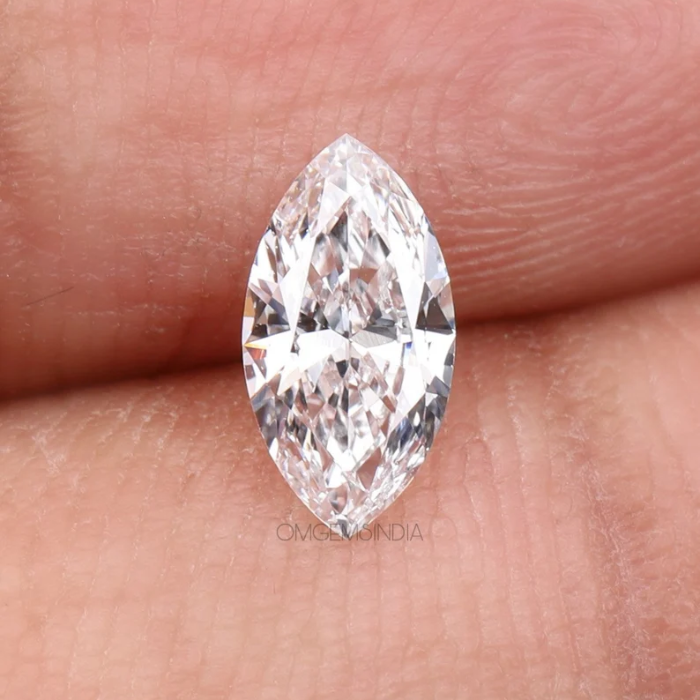 IGI certified marquise lab grown diamond