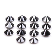 0.57 CT,2.0 MM Round Brilliant Cut Black Natural Loose Diamond - Minimal Carbon