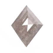 0.58 CT Natural Kite Cut Salt and Pepper Diamond - Minimal Carbon