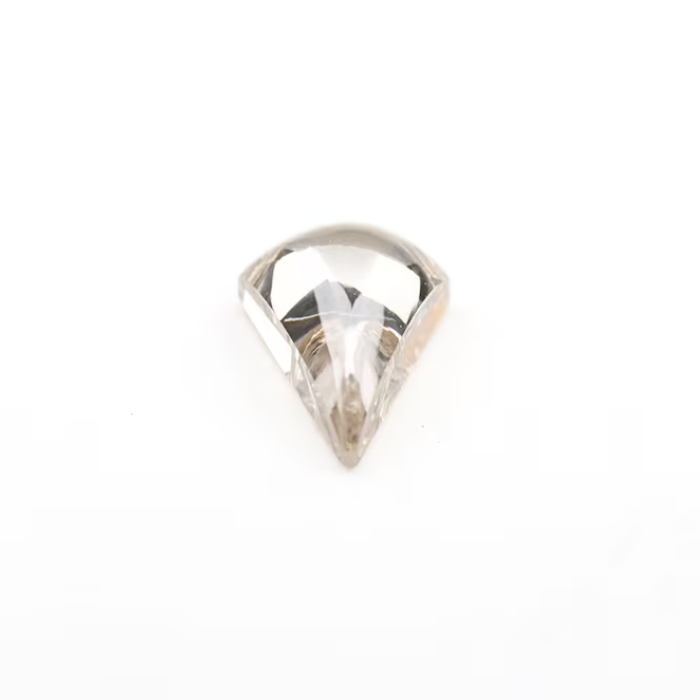 lab grown champagne kite cut cabochon diamond