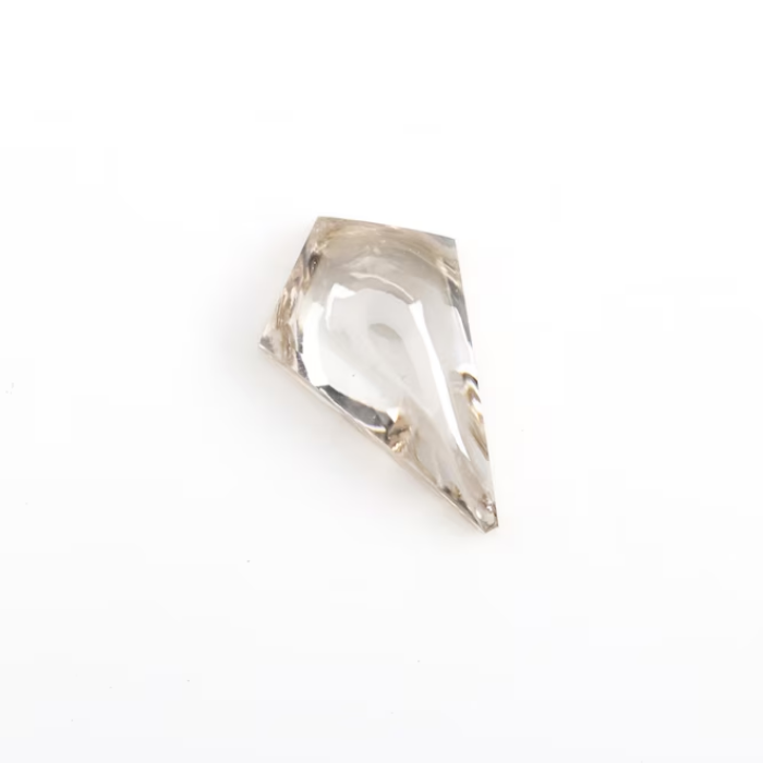 lab grown champagne kite cut cabochon diamond