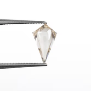 lab grown champagne kite cut cabochon diamond