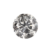 0.60 CT Round Brilliant Cut Salt and Pepper Diamond - Minimal Carbon