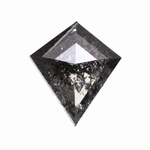 0.60 CT Salt and Pepper Kite Cut Diamond - Minimal Carbon