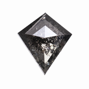 0.60 CT Salt and Pepper Kite Cut Diamond - Minimal Carbon