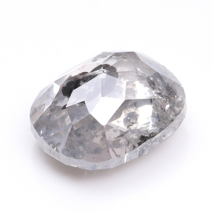 0.62 CT Oval Cut Salt and Pepper Loose Diamond