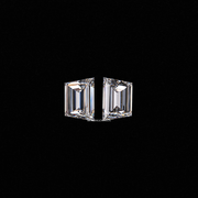 0.62 CT Trapezoid Cut Natural Loose Diamond Pair - Minimal Carbon