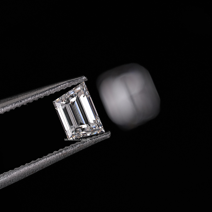 0.62 CT Trapezoid Cut Natural Loose Diamond Pair