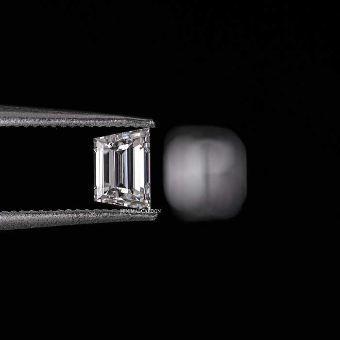 0.62 CT Trapezoid Cut Natural Loose Diamond Pair