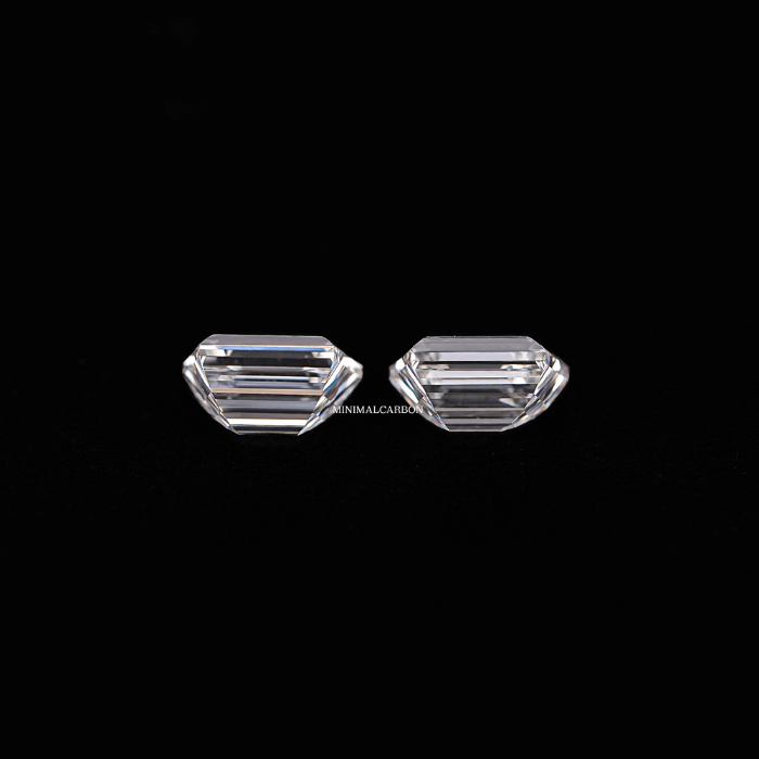 0.62 CT Trapezoid Cut Natural Loose Diamond Pair