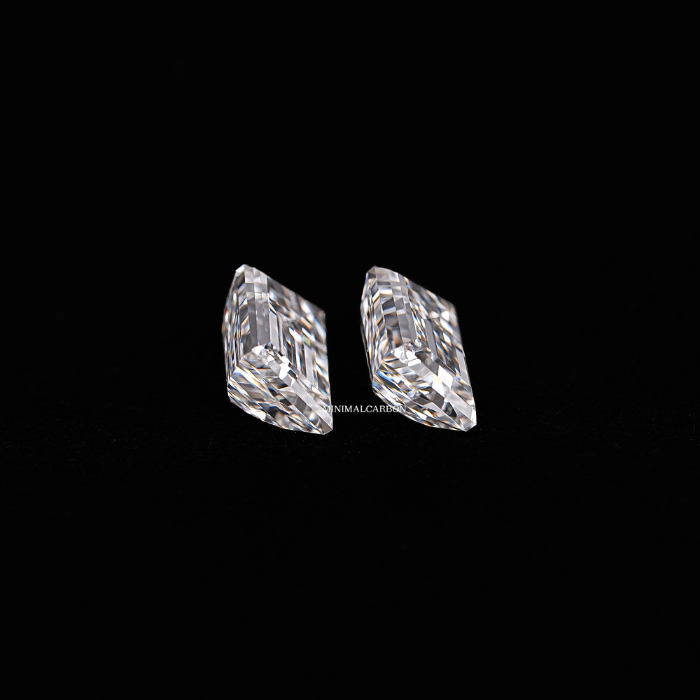 0.62 CT Trapezoid Cut Natural Loose Diamond Pair