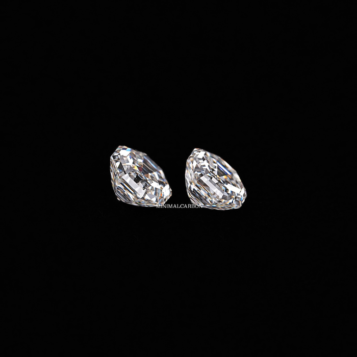0.66 CT Octagon Cut Natural Loose Matching Pair Diamond