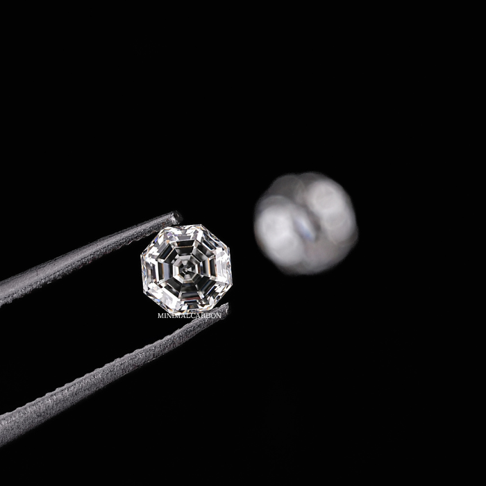 0.66 CT Octagon Cut Natural Loose Matching Pair Diamond