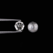 0.66 CT Octagon Cut Natural Loose Matching Pair Diamond - Minimal Carbon