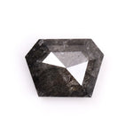 0.67 CT Salt and Pepper Natural Coffin Cut Diamond | TheMinimalCarbon