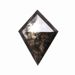 0.67 CT Kite Cut Salt and Pepper Natural Diamond - Minimal Carbon