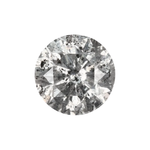 0.68 CT Round Brilliant Cut Salt and Pepper Diamond - Minimal Carbon