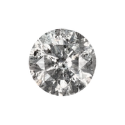 0.68 CT Round Brilliant Cut Salt and Pepper Diamond - Minimal Carbon