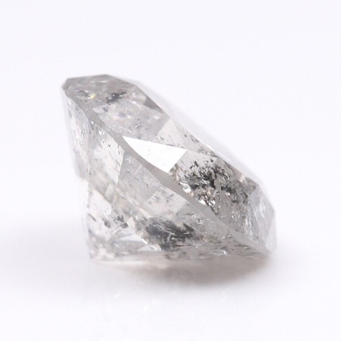 round brilliant cut salt and pepper diamond