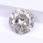 round brilliant cut salt and pepper diamond