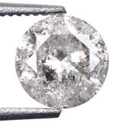 round brilliant cut salt and pepper diamond