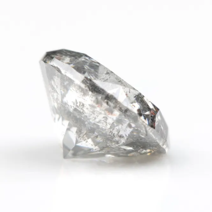 Salt And Pepper Round Brilliant Cut Diamond