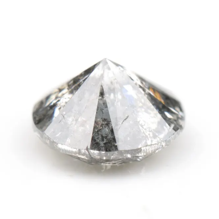 Salt And Pepper Round Brilliant Cut Diamond