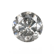 0.71 CT Round Brilliant Cut  Natural Salt and Pepper Diamond - Minimal Carbon