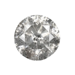 0.71 CT Round Brilliant Cut Salt and Pepper Diamond - Minimal Carbon