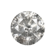 0.71 CT Round Brilliant Cut Salt and Pepper Diamond - Minimal Carbon