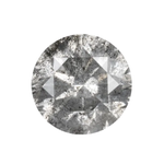 0.72 CT Round Brilliant Cut Salt and Pepper Diamond - Minimal Carbon