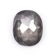 0.73 CT Oval Cut Natural Loose Salt And Pepper Diamond