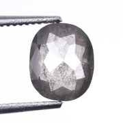 0.73 CT Oval Cut Natural Loose Salt And Pepper Diamond