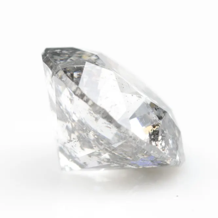 Salt And Pepper Round Brilliant Cut Diamond
