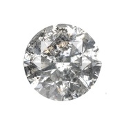 0.74 CT Round Brilliant Cut Salt and Pepper Diamond - Minimal Carbon