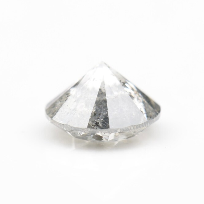 Round Brilliant Cut Salt And Pepper Diamond